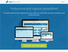 Tablet Screenshot of excelpilotlogbook.com